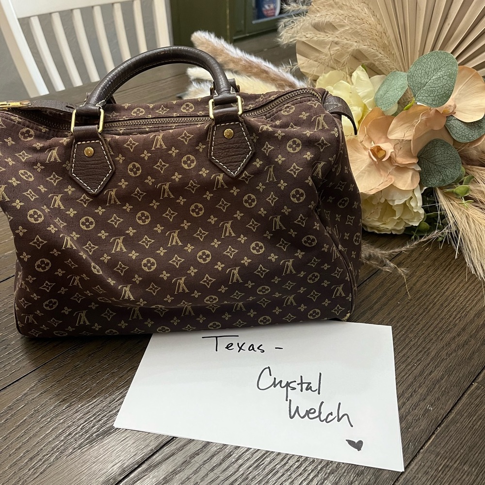 Authentic LV mili Lin canvas speedy 30